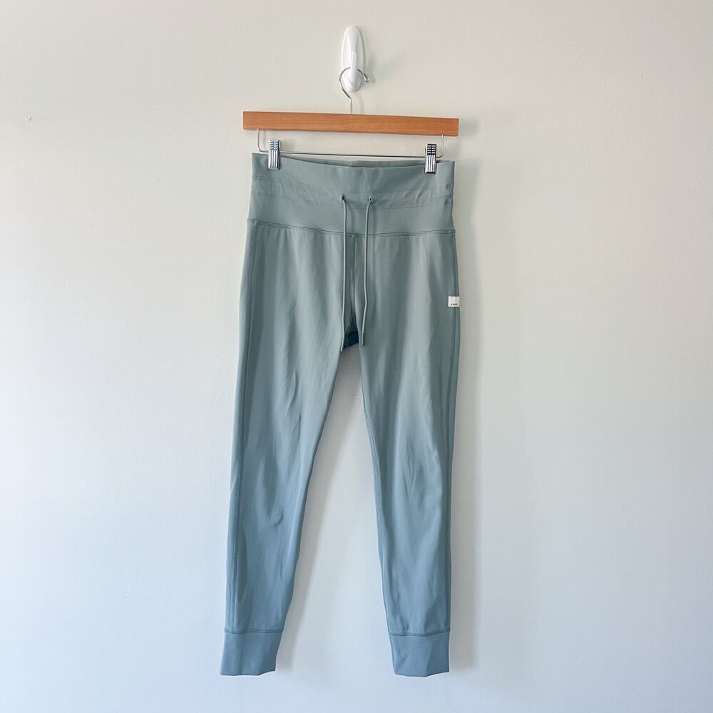 Vuori Daily Leggings High Rise Drawstring Blue Green Activewear Yoga Pants - Picture 4 of 14